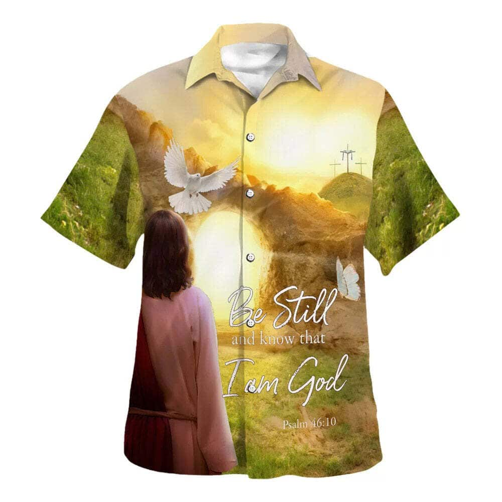 Jesus Dove Be Still And Know That I Am God Christian Summer Hawaiian Shirt