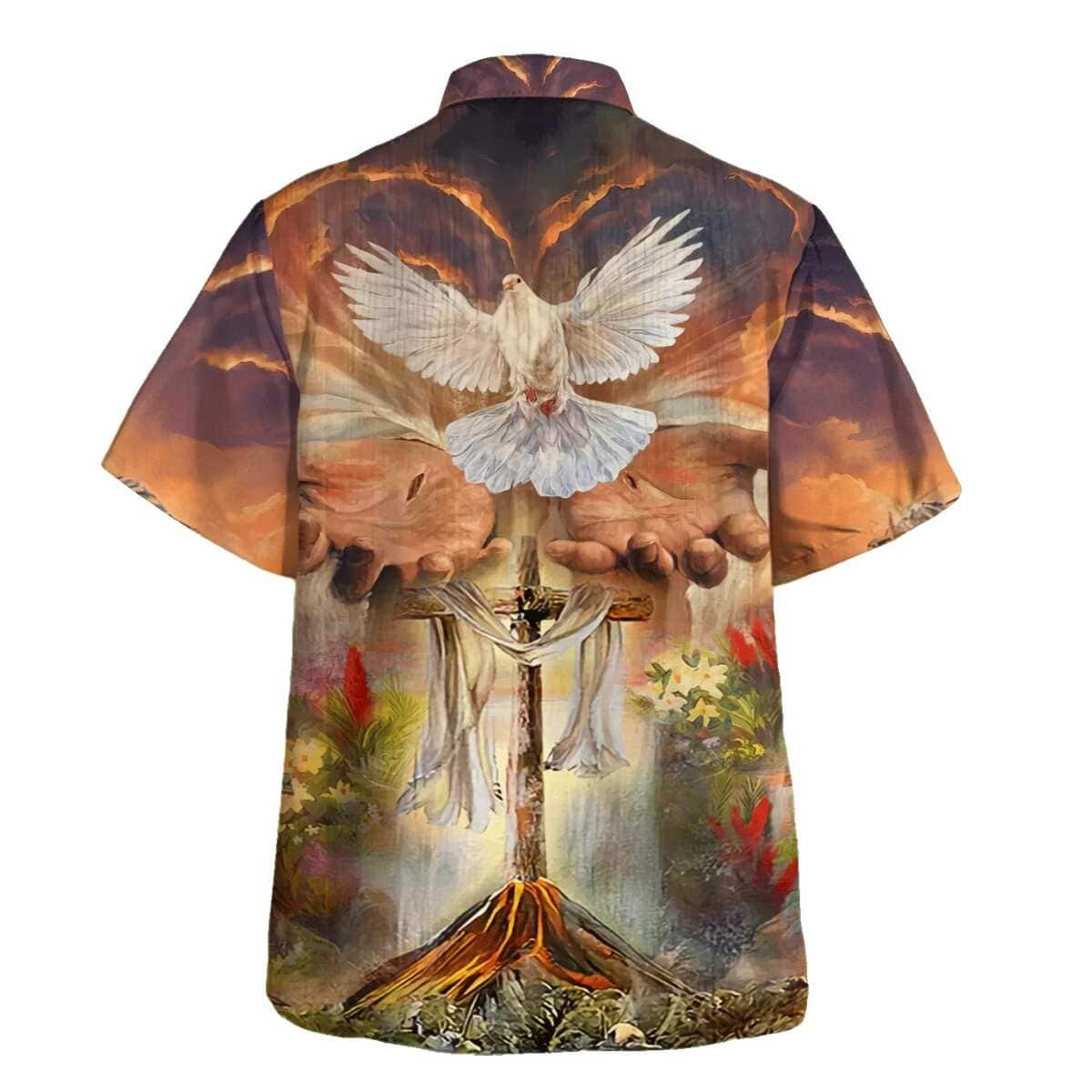 Hand Of God Holy Dove Cross Christian Summer Hawaiian Shirt Hand Of God Holy Dove Cross Christian Summer Hawaiian Shirt