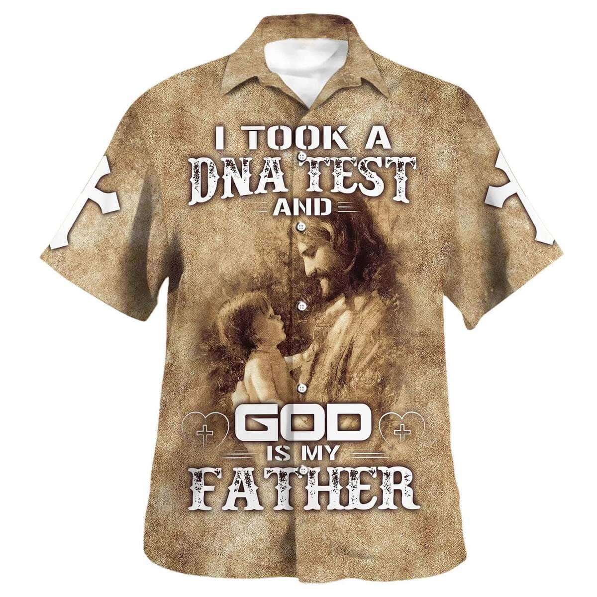 God Is My Father Jesus And Baby Christian Summer Hawaiian Shirt