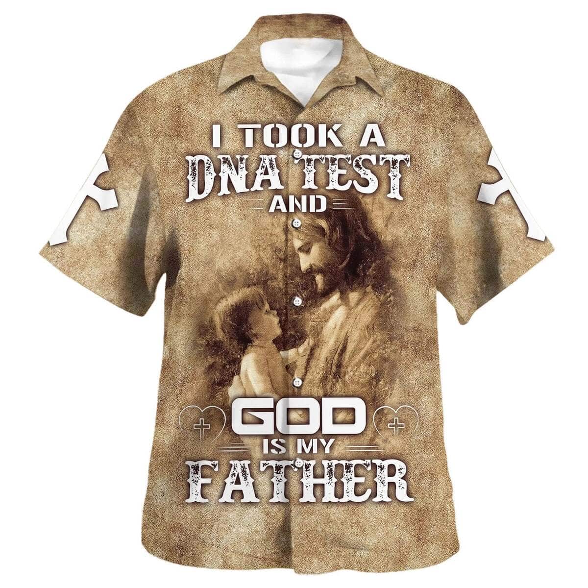 God Is My Father Jesus And Baby Christian Summer Hawaiian Shirt God Is My Father Jesus And Baby Christian Summer Hawaiian Shirt
