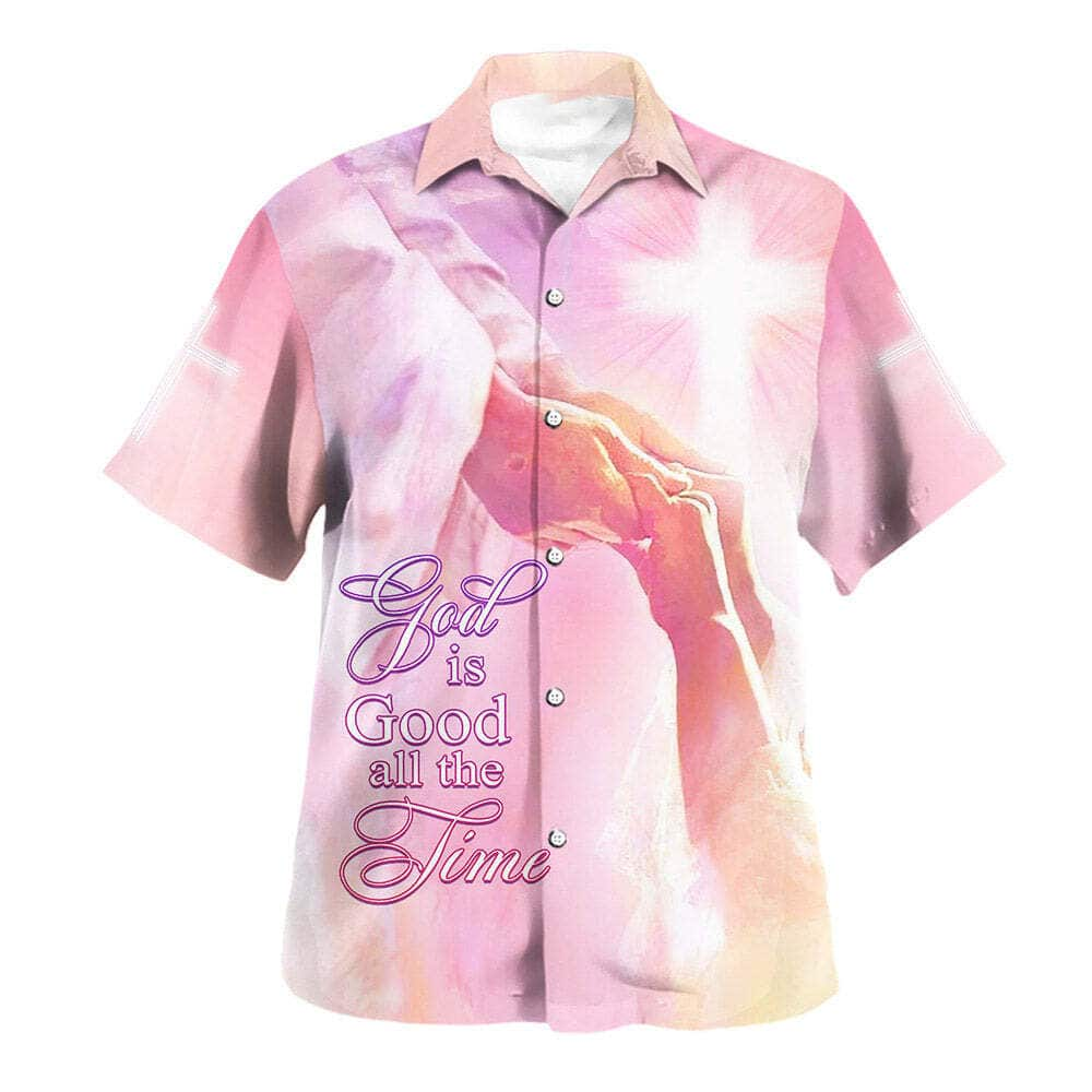 God Is Good All The Time Take My Hand God Christian Summer Hawaiian Shirt