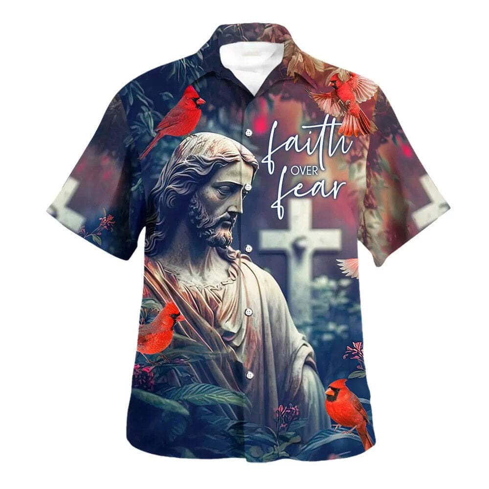 Faith Over Fear Bible Verse Hummingbird Christian Summer Hawaiian Shirt Faith Over Fear Bible Verse Hummingbird Christian Summer Hawaiian Shirt