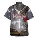 Faith Over Fear Bible Verse Cross Dove Christian Summer Hawaiian Shirt