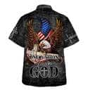 Eagle One Nation Under God Christian Summer Hawaiian Shirt USA Flag 4th Of July