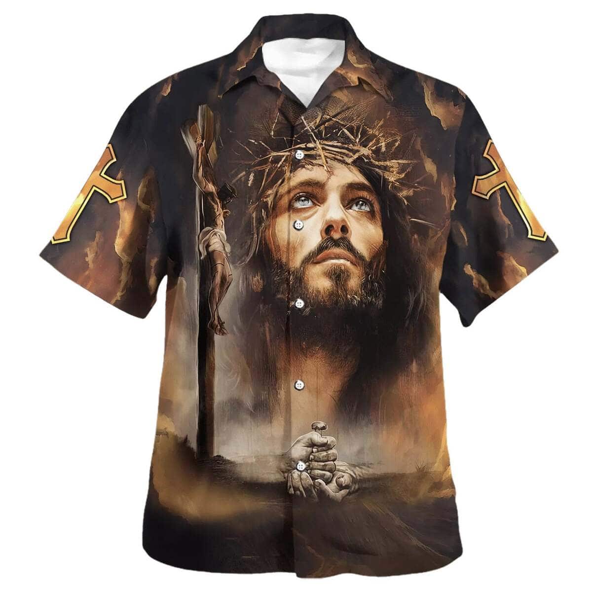 Crucifixion Of Jesus Christian Summer Hawaiian Shirt Crucifixion Of Jesus Christian Summer Hawaiian Shirt