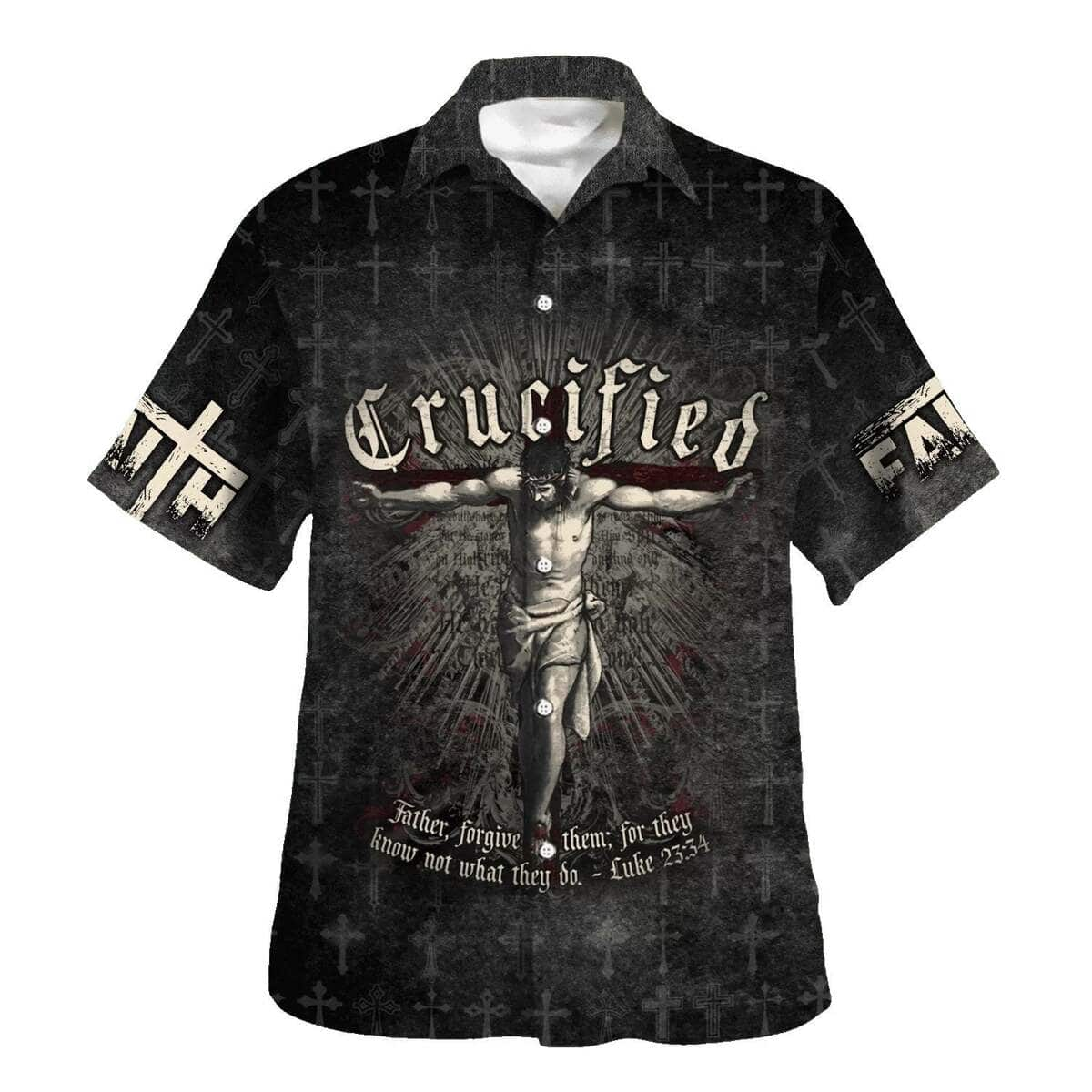 Crucified Crucifixion Of Jesus Christian Summer Hawaiian Shirt