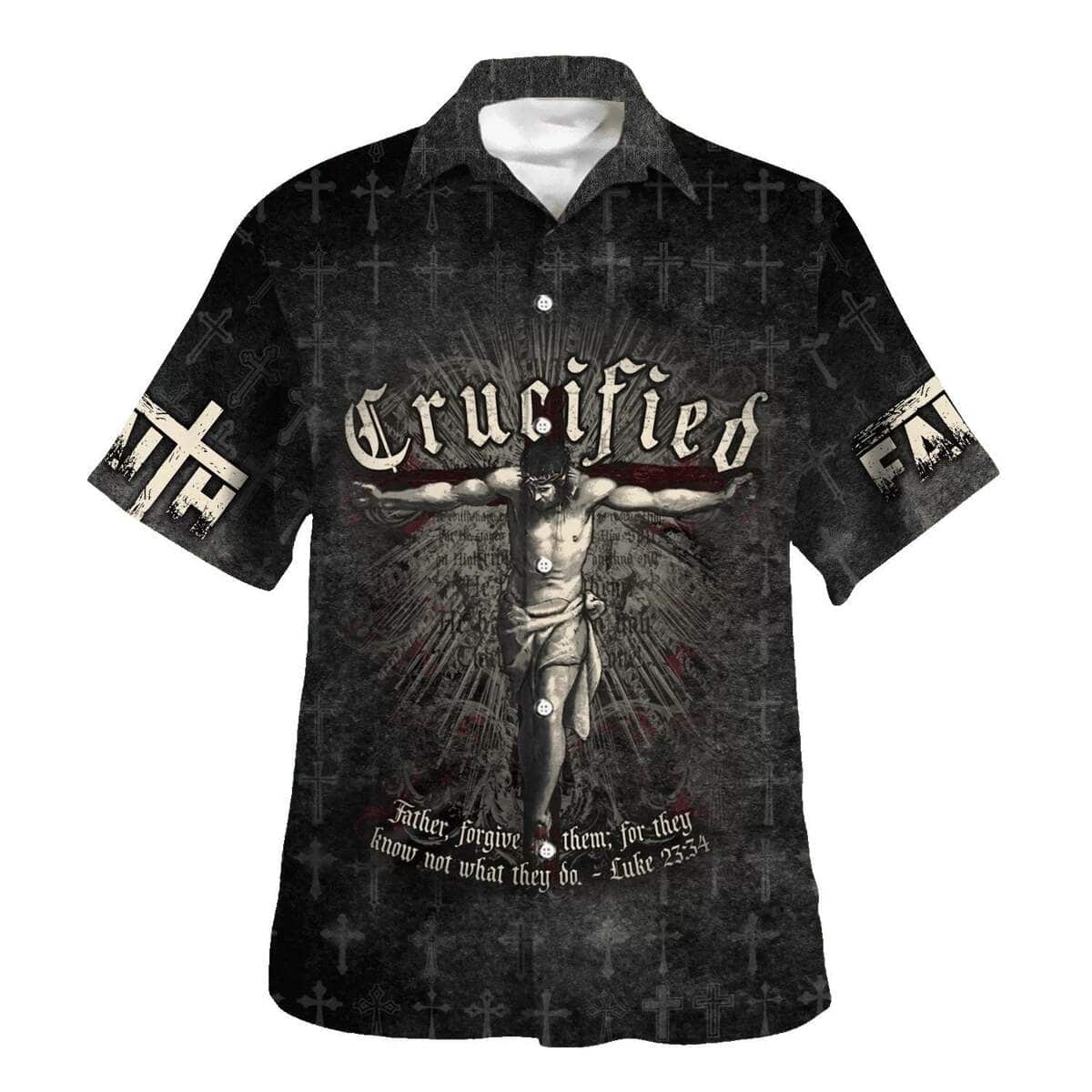 Crucified Crucifixion Of Jesus Christian Summer Hawaiian Shirt Crucified Crucifixion Of Jesus Christian Summer Hawaiian Shirt