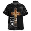 One Nation Under God Lion Cross Christian Summer Hawaiian Shirt