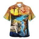 Jesus Saves Lion And Lamb Christian Hawaiian Shirt Jesus Saves Lion And Lamb Christian Hawaiian Shirt