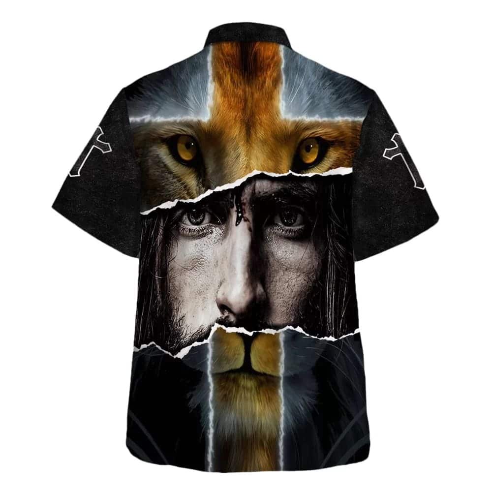 Jesus Lion Cross Christian Hawaiian Shirt Faith Gift For Friend Jesus Lion Cross Christian Hawaiian Shirt Faith Gift For Friend