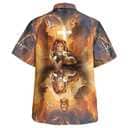 Jesus Lion King And Lamb Cross Christian Hawaiian Shirt