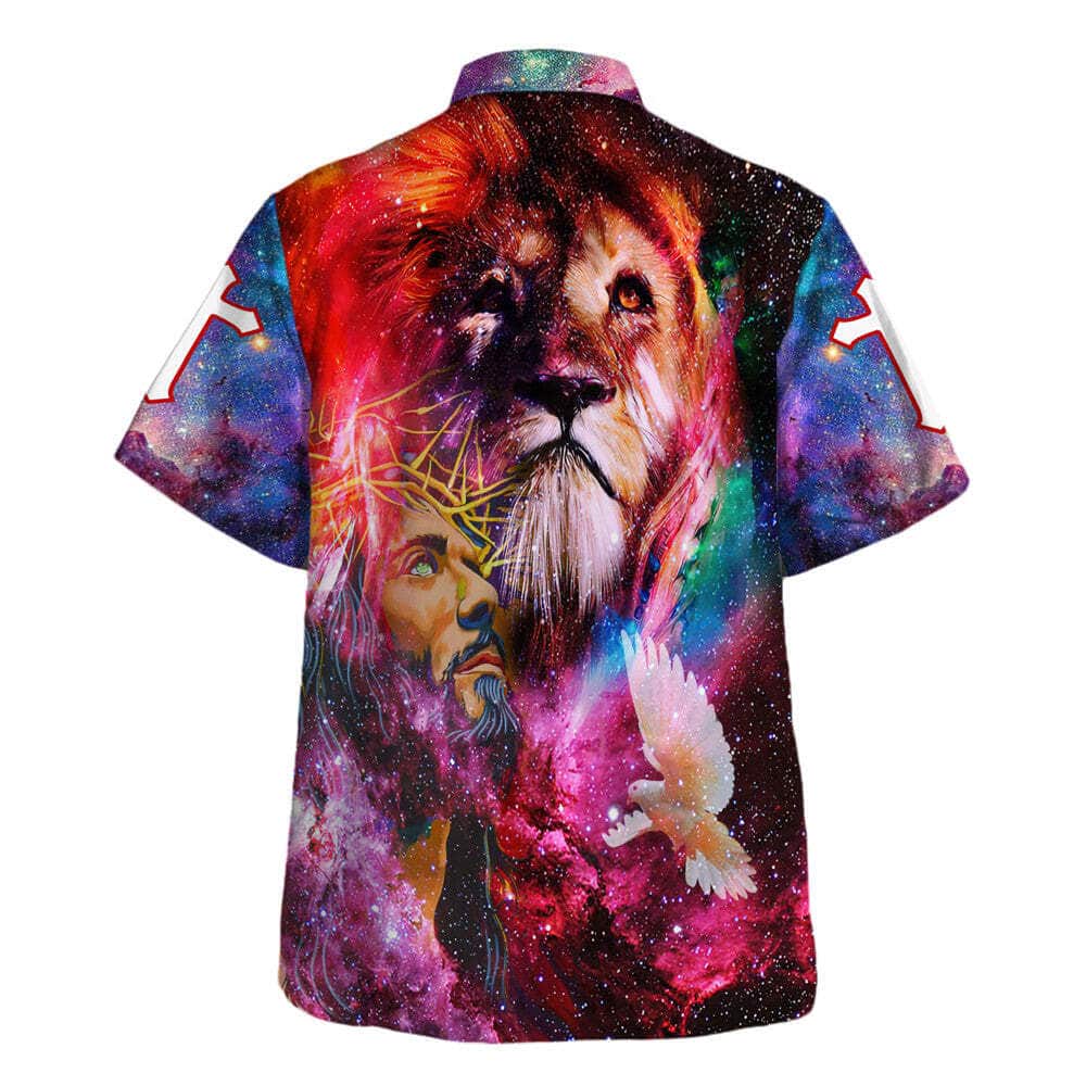 Colorful Jesus Christ Lion Of Judah Christian Hawaiian Shirt Colorful Jesus Christ Lion Of Judah Christian Hawaiian Shirt