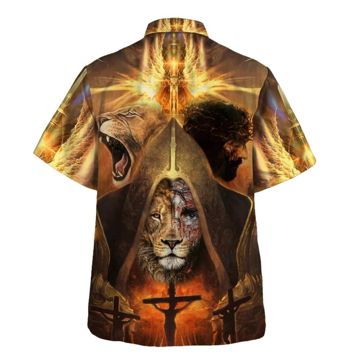 Jesus And Lion Of Judah Christian Hawaiian Shirt Jesus And Lion Of Judah Christian Hawaiian Shirt
