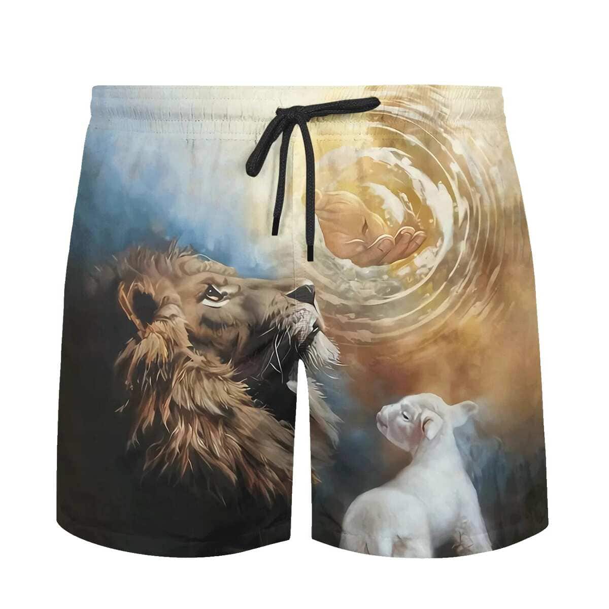 Faith Over Fear Jesus Lion And Lamb Christian Bible Verse Hawaiian Shirt Faith Over Fear Jesus Lion And Lamb Christian Bible Verse Hawaiian Shirt