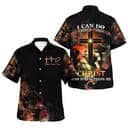 Faith Hope Love Lion Cross Christian Hawaiian Shirt