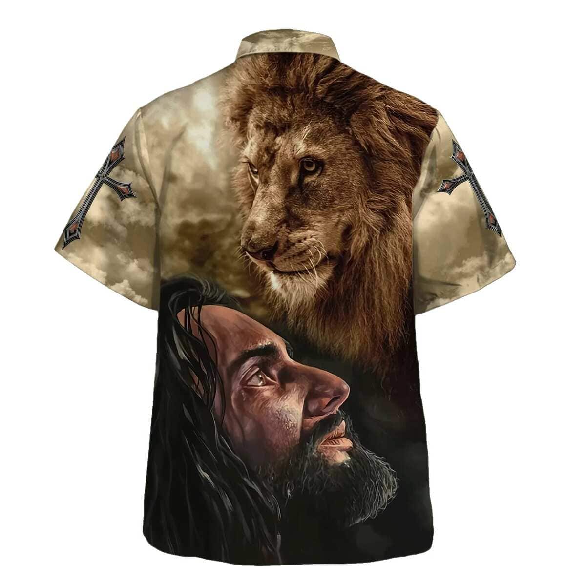 Christian Jesus Lion Christian Hawaiian Shirt Faith Gift For Friend Christian Jesus Lion Christian Hawaiian Shirt Faith Gift For Friend