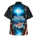 One Nation Under God American Cross Christian Hawaiian Shirt USA Flag 4th Of July One Nation Under God American Cross Christian Hawaiian Shirt USA Flag 4th Of July