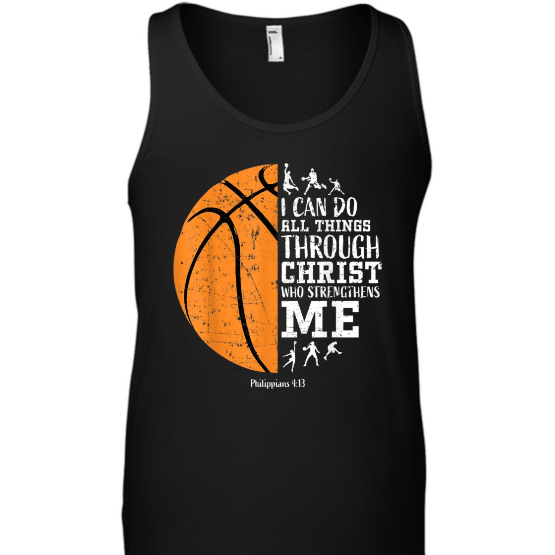 Christian Bible Verse T-Shirt I Can Do All Things Through Christ Philippians For Basketball Lover Christian Bible Verse T-Shirt I Can Do All Things Through Christ Philippians For Basketball Lover
