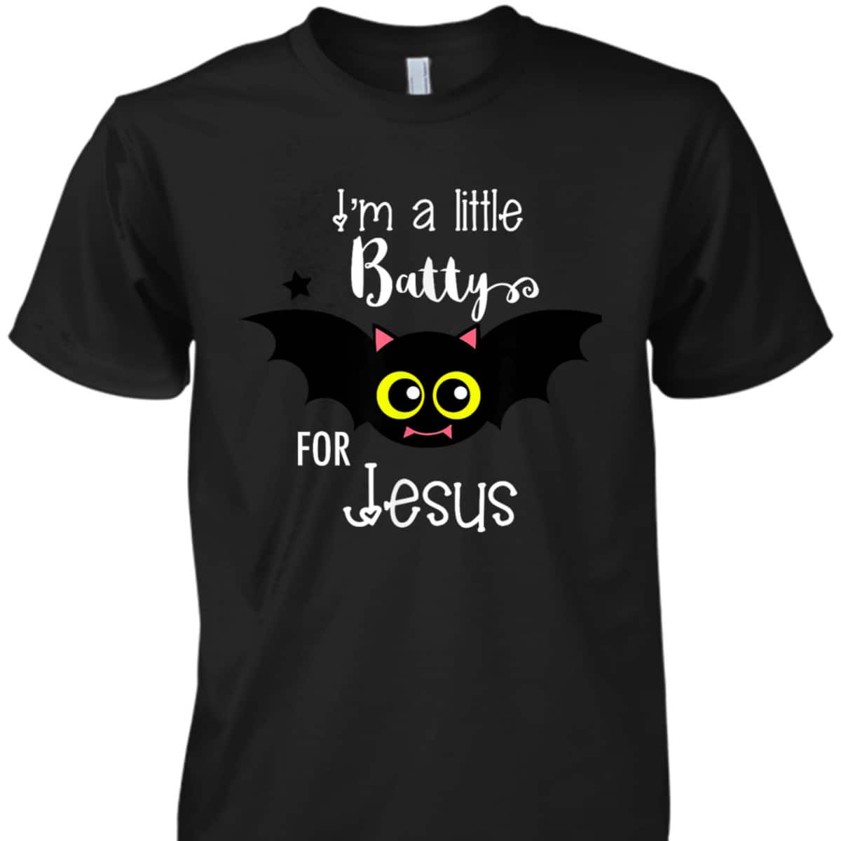 Batty For Jesus Halloween Or Hallelujah Night T-Shirt