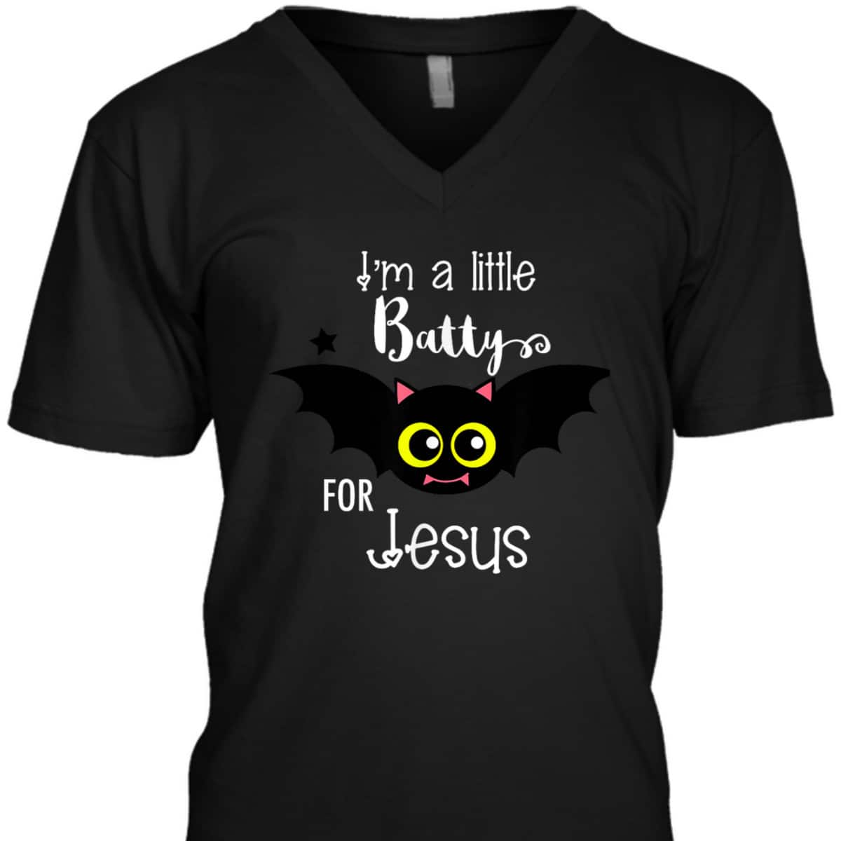 Batty For Jesus Halloween Or Hallelujah Night T-Shirt