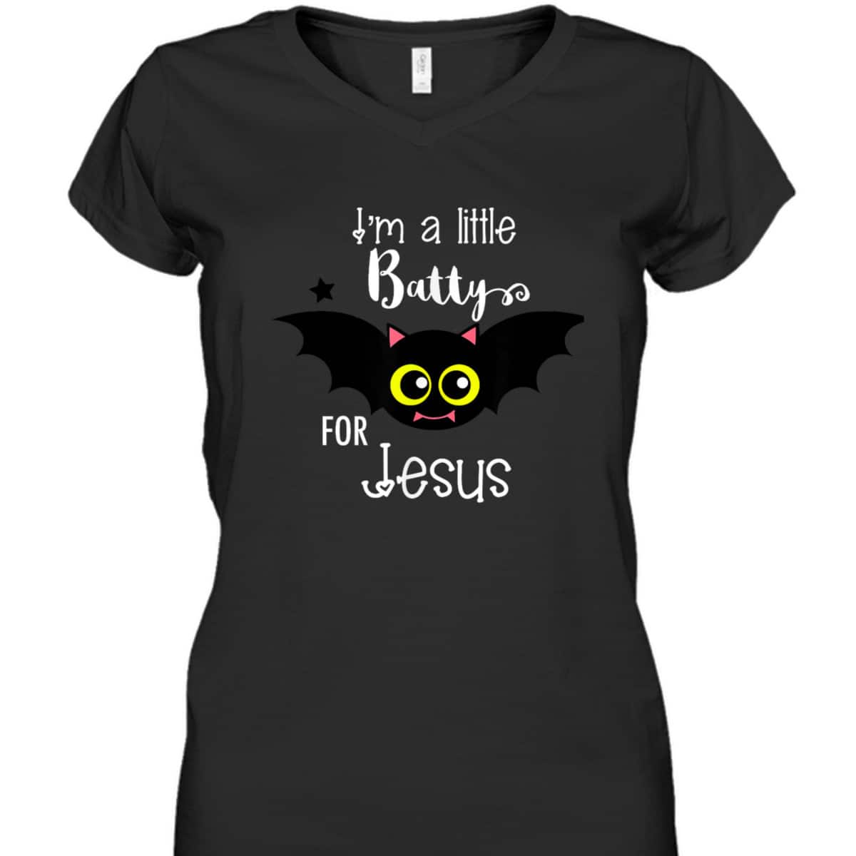 Batty For Jesus Halloween Or Hallelujah Night T-Shirt