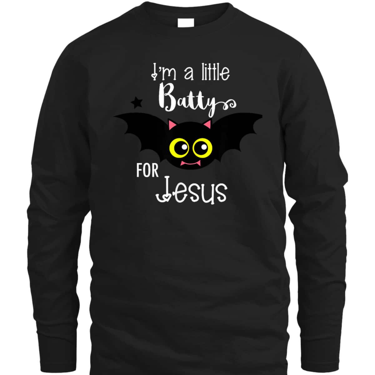 Batty For Jesus Halloween Or Hallelujah Night T-Shirt