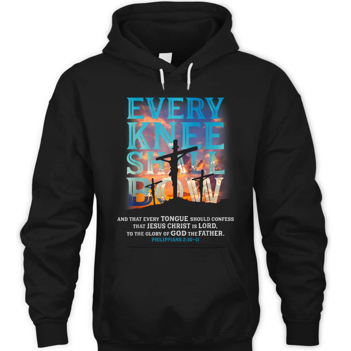 Every Knee Shall Bow And That Every Tongue Should Confess Bible Verse Christian T-Shirt