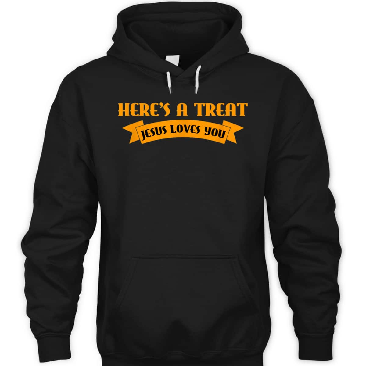 Christian Halloween Jesus Halloween Here's A Treat Jesus Loves You T-Shirt