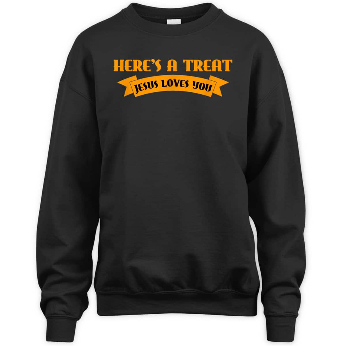 Christian Halloween Jesus Halloween Here's A Treat Jesus Loves You T-Shirt