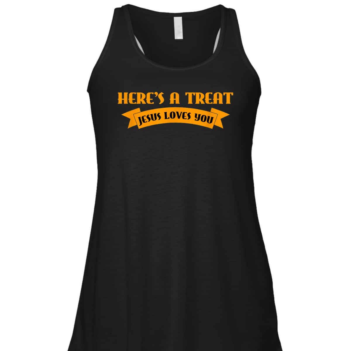 Christian Halloween Jesus Halloween Here's A Treat Jesus Loves You T-Shirt
