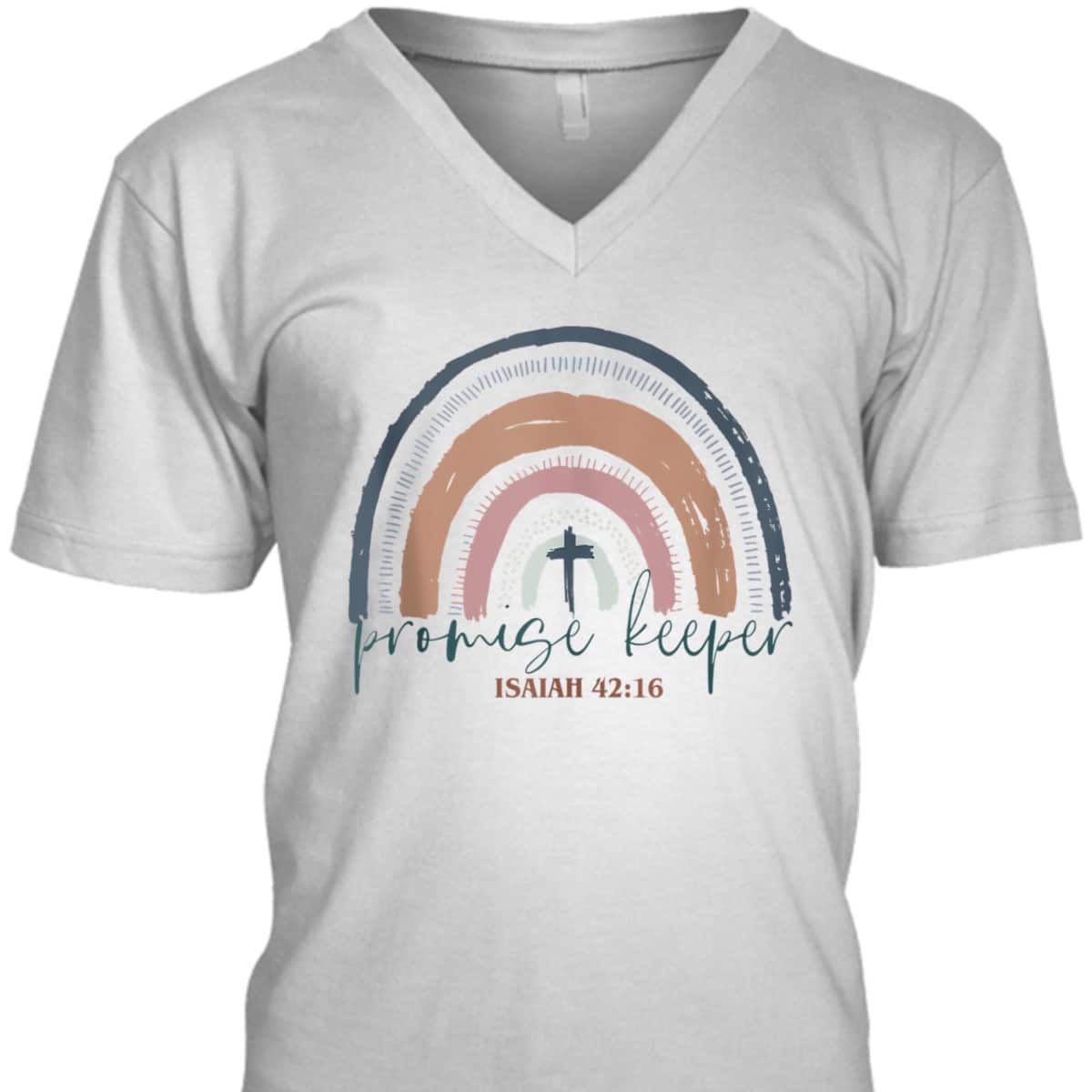 Promise Keeper Christian Bible Quote Boho Rainbow T-Shirt Promise Keeper Christian Bible Quote Boho Rainbow T-Shirt