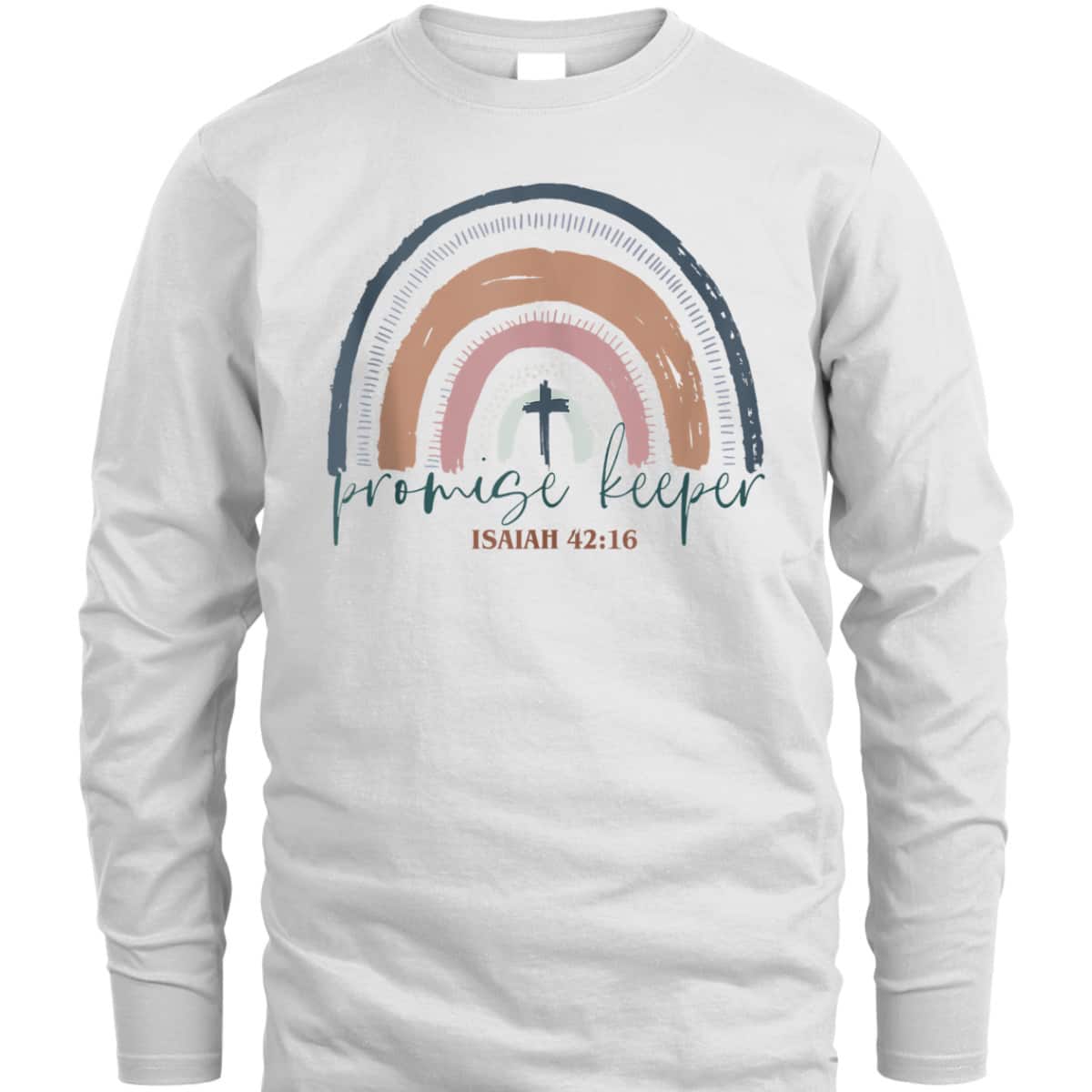Promise Keeper Christian Bible Quote Boho Rainbow T-Shirt