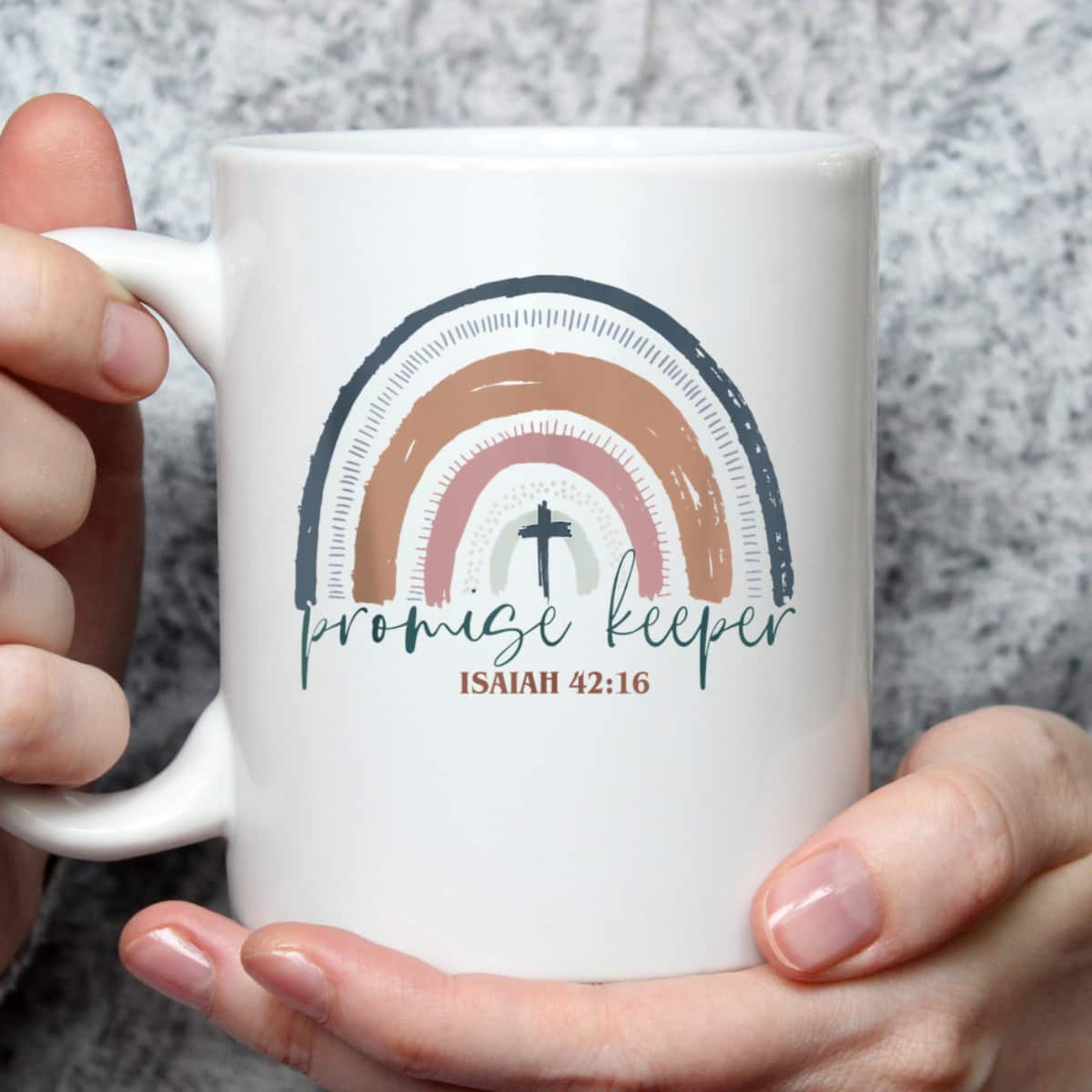 Promise Keeper Christian Bible Quote Boho Rainbow T-Shirt