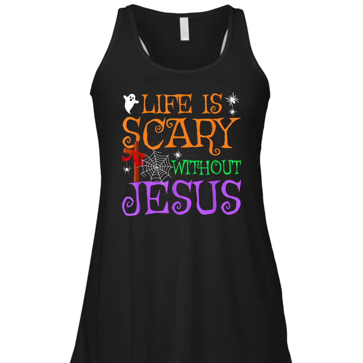 Life Without Jesus Is Scary Fall Christian Halloween Jesus T-Shirt Life Without Jesus Is Scary Fall Christian Halloween Jesus T-Shirt
