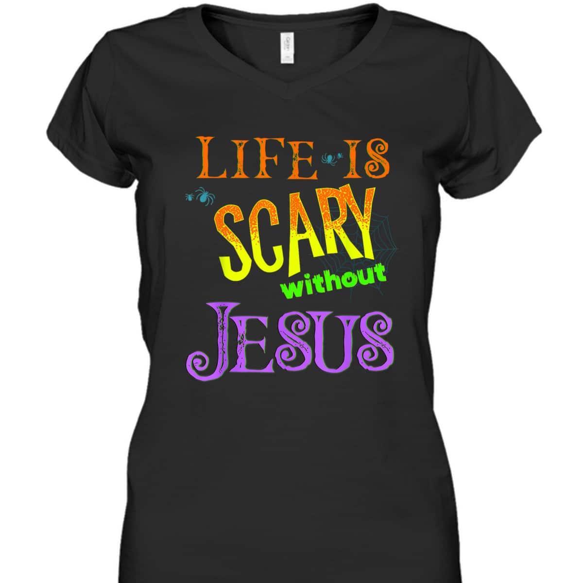Life Is Scary Without Jesus Christian Halloween T-Shirt