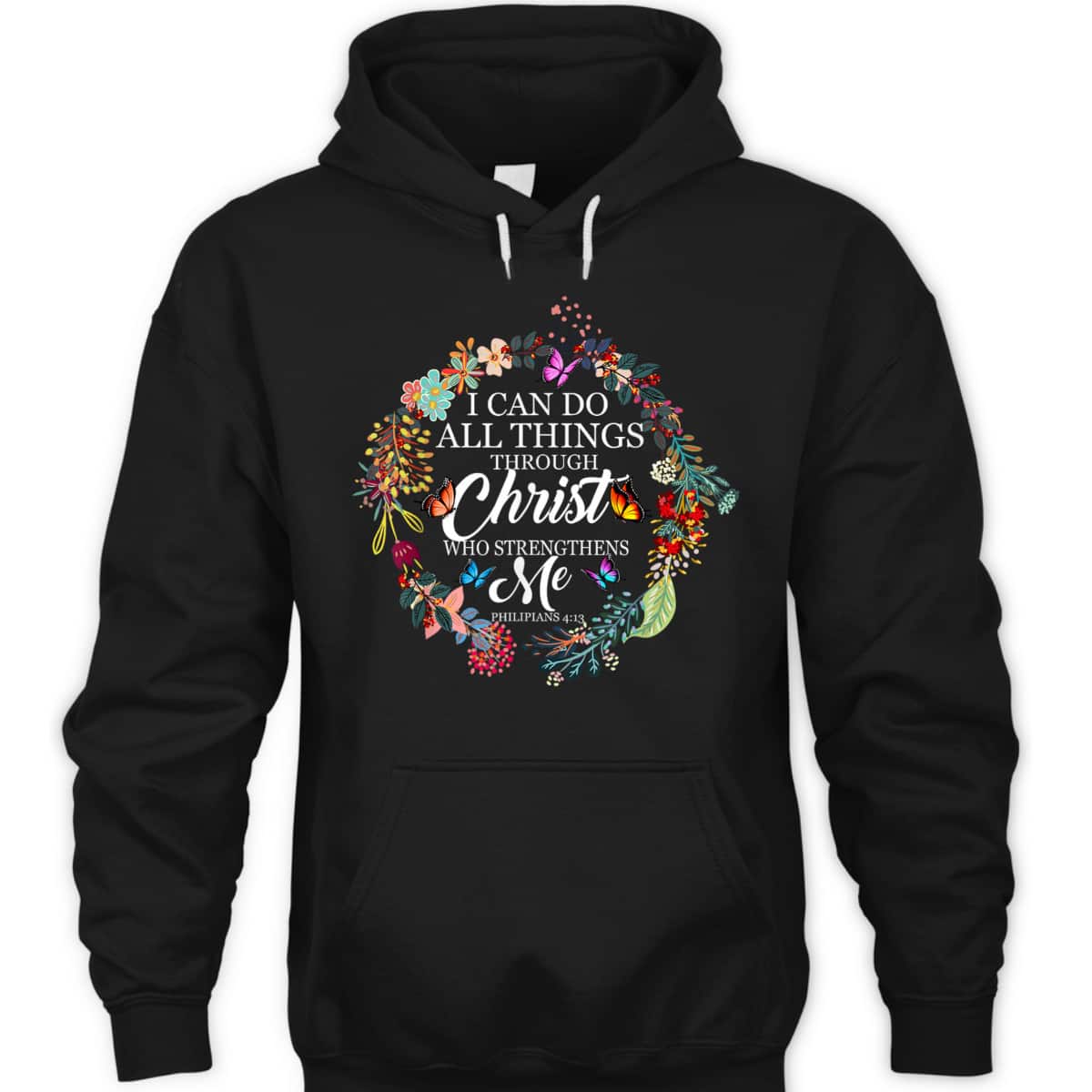 I Can Do All Things Through Christ Butterfly Bible Verse Christian Religious T-Shirt I Can Do All Things Through Christ Butterfly Bible Verse Christian Religious T-Shirt