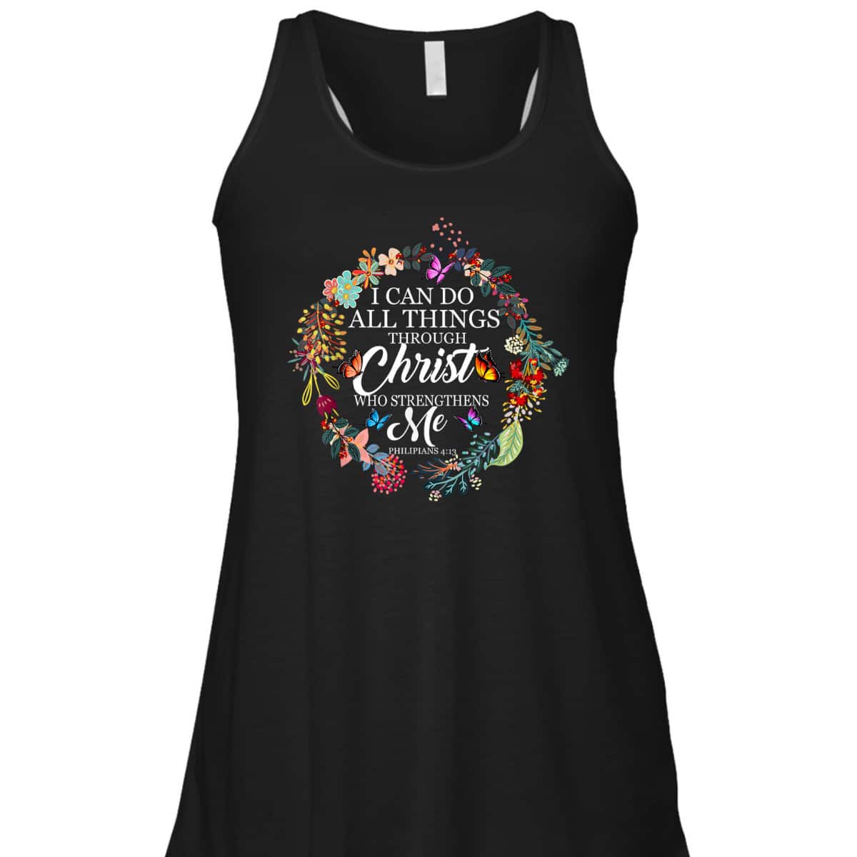 I Can Do All Things Through Christ Butterfly Bible Verse Christian Religious T-Shirt