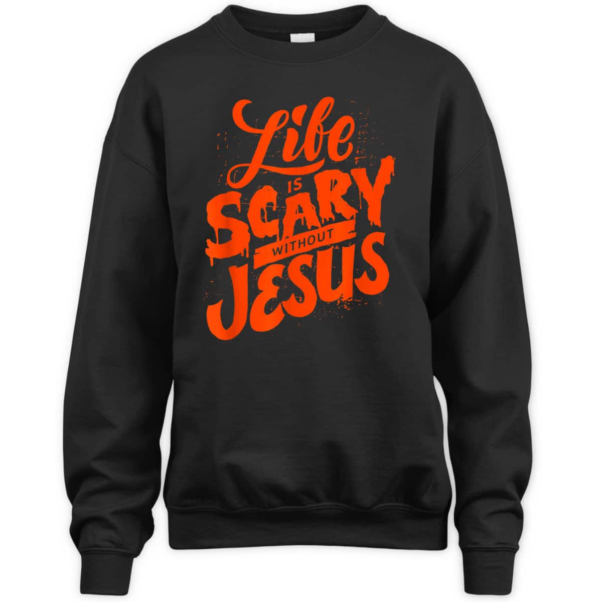 Life Is Scary Without Jesus Christian Faith Halloween T-Shirt