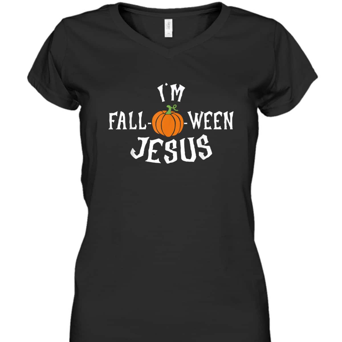 Funny I'm Fall-o-ween Jesus Halloween Fall Pumpkin Christian T-Shirt
