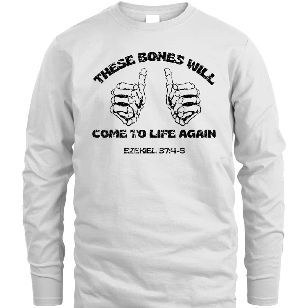 These Dry Bones Ezekiel Christian Halloween Skeleton Bible T-Shirt