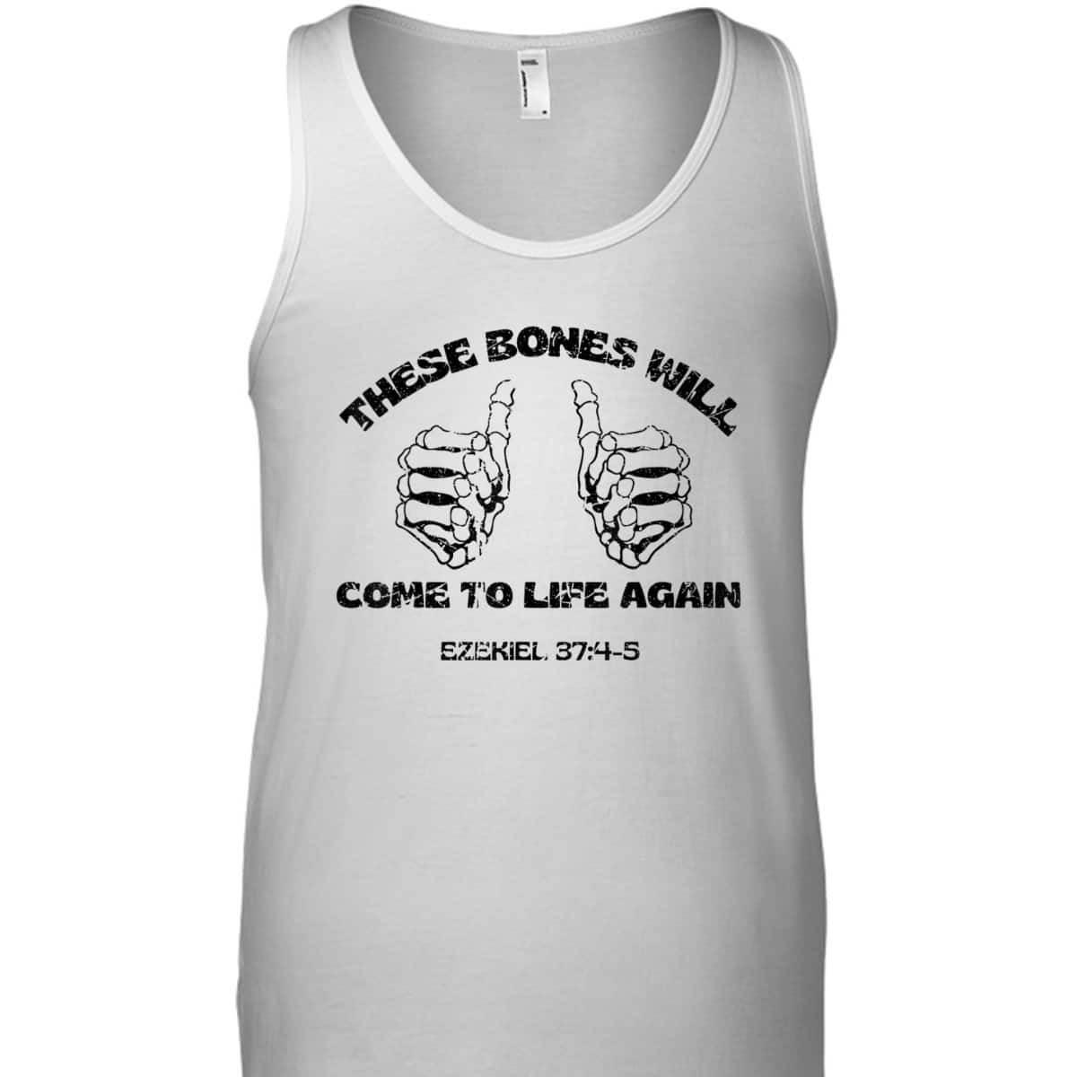 These Dry Bones Ezekiel Christian Halloween Skeleton Bible T-Shirt