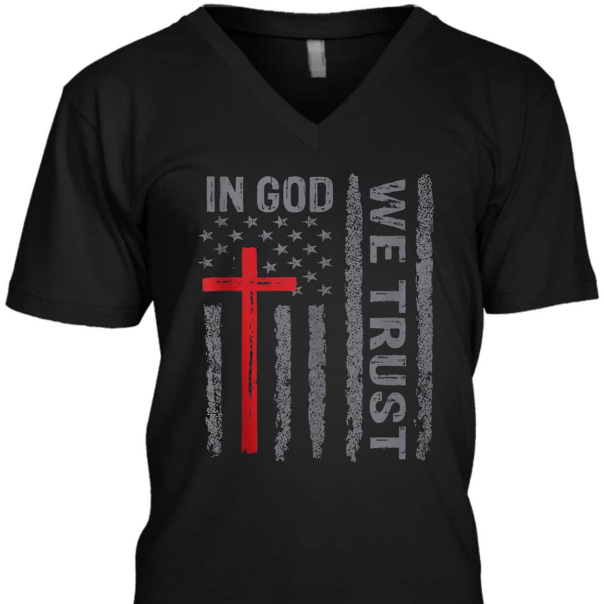 In God We Trust Christian US Flag Religious T-Shirt In God We Trust Christian US Flag Religious T-Shirt