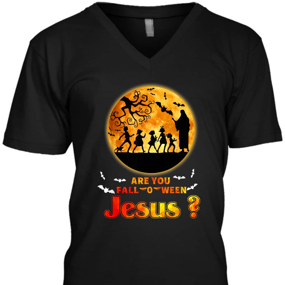 Halloween Skeletons Are You Fall-o-ween Jesus Matthew Christian Faith T-Shirt