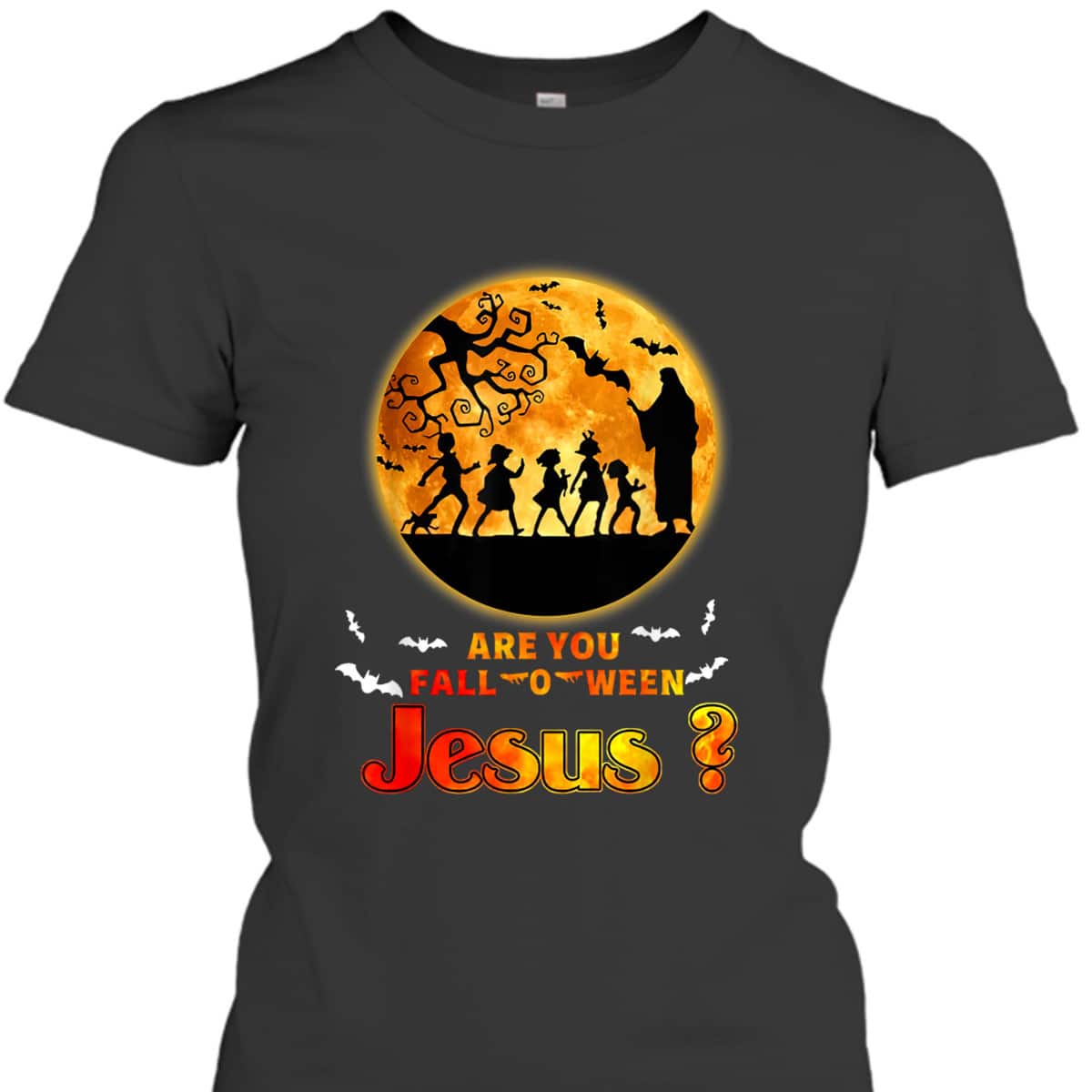 Halloween Skeletons Are You Fall-o-ween Jesus Matthew Christian Faith T-Shirt