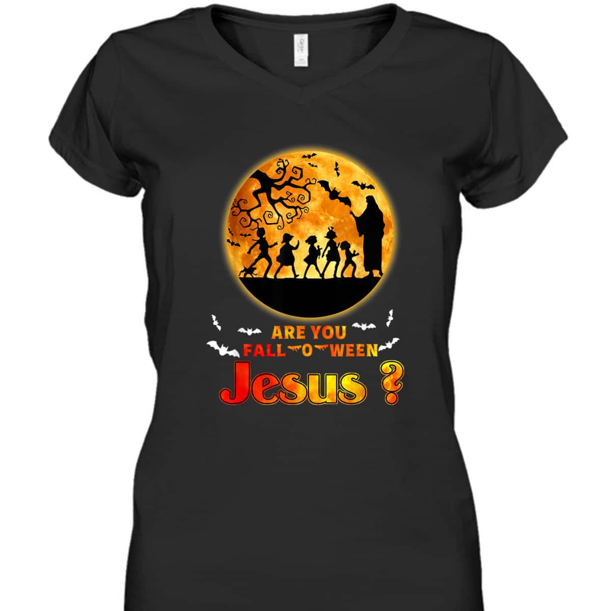 Halloween Skeletons Are You Fall-o-ween Jesus Matthew Christian Faith T-Shirt