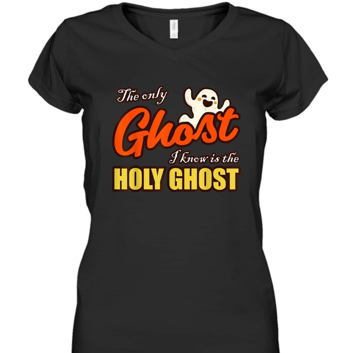 Christian Halloween T-Shirt The Only Ghost I Know Is The Holy Ghost Religious Christian Halloween T-Shirt The Only Ghost I Know Is The Holy Ghost Religious