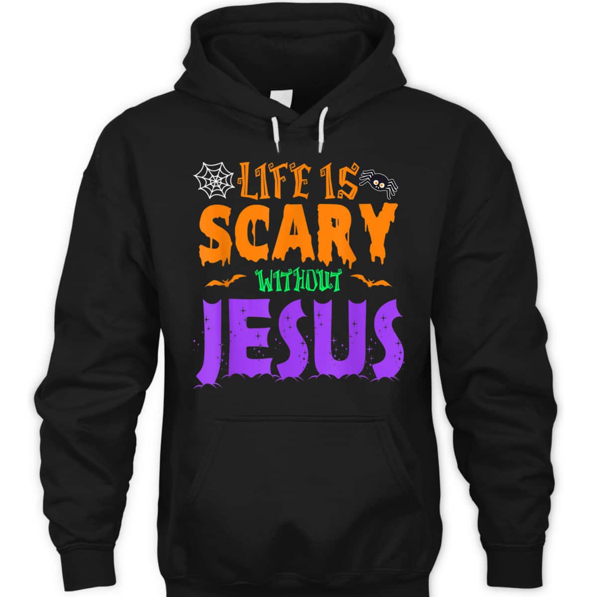 Life Without Jesus Is Scary Christian Halloween Fall T-Shirt