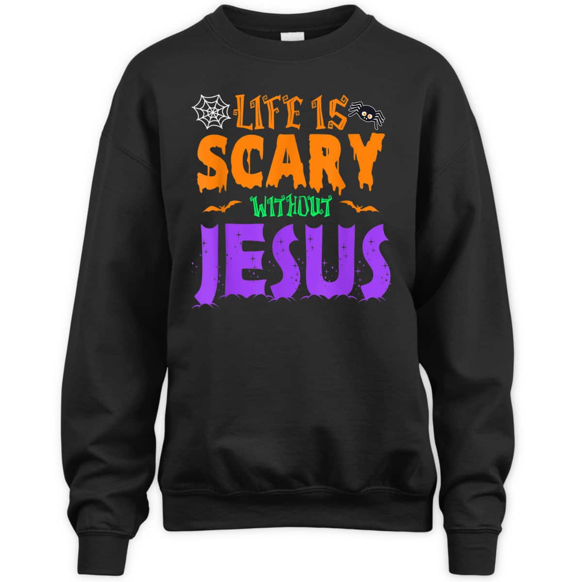 Life Without Jesus Is Scary Christian Halloween Fall T-Shirt