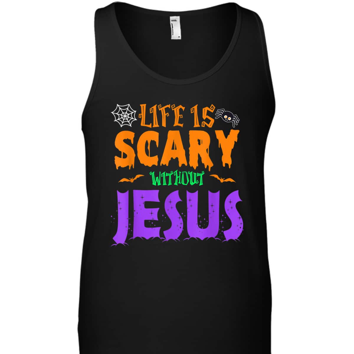Life Without Jesus Is Scary Christian Halloween Fall T-Shirt