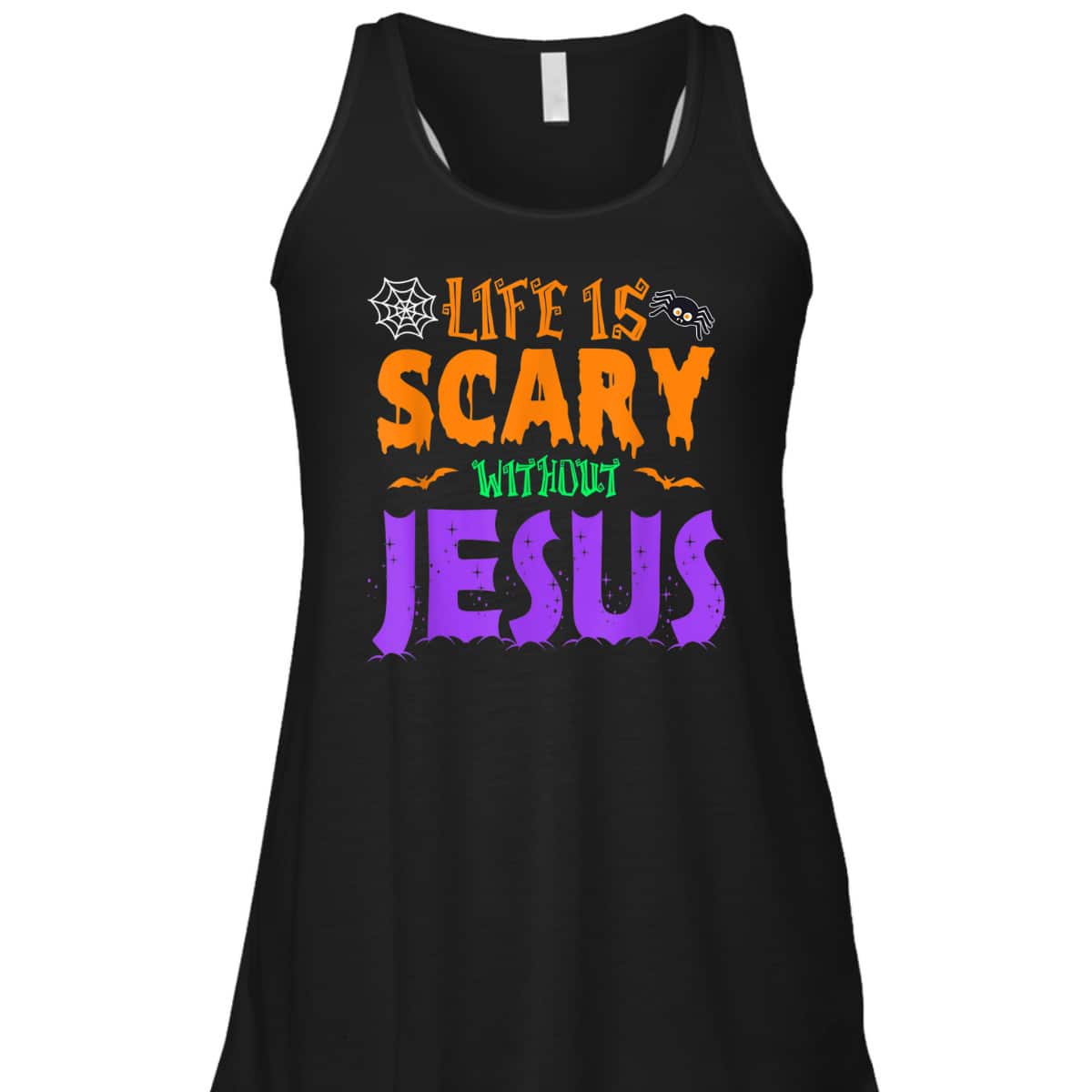Life Without Jesus Is Scary Christian Halloween Fall T-Shirt